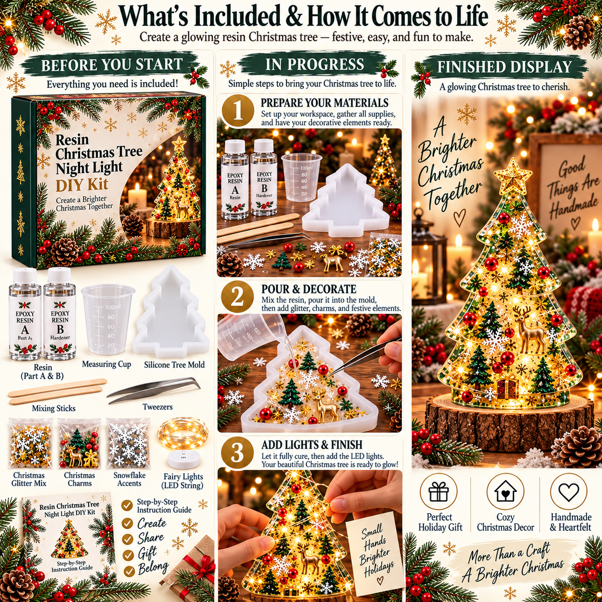 Christmas Craft Kit -Make Your Own Glowing