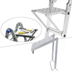 Foldable Ladder Work Platform Aluminum Step Ladder Shelf