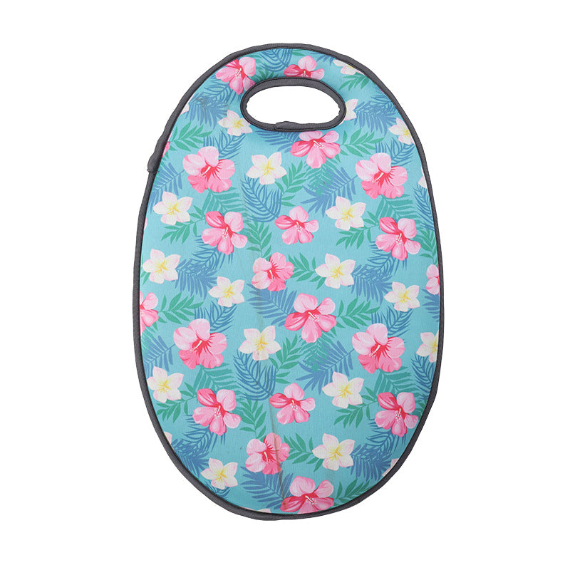 Floral Garden Kneeling Pad with Handle for Gardening