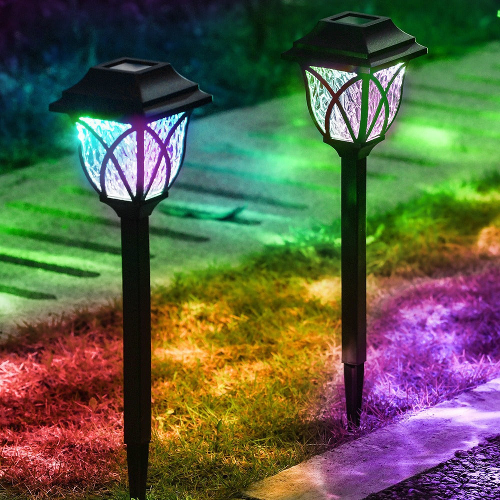 6 Pack LED Solar Pathway Lights for Gardens and Pathways