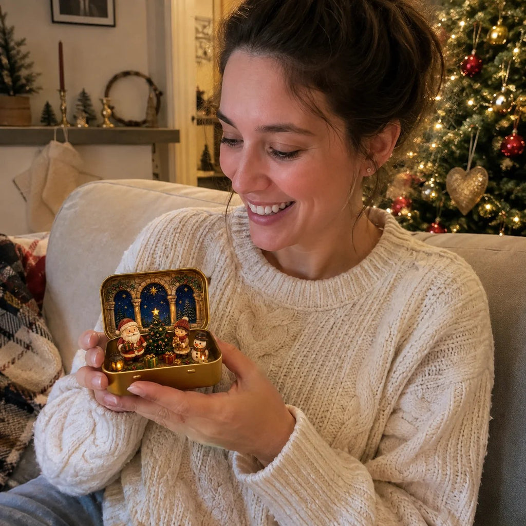 A Tiny Christmas Wonderland in a Tin