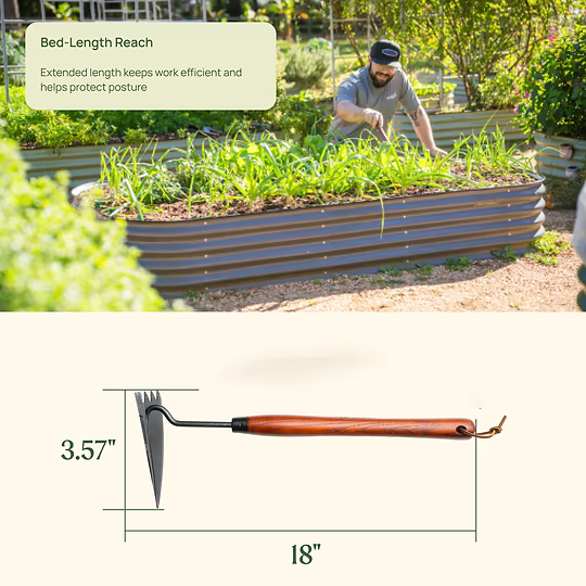 Heritage Garden Bed Multi-Function Hoe