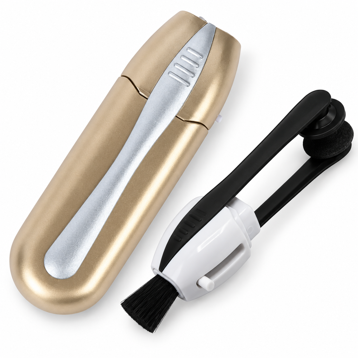 Portable Eyeglass Lens Cleaner with Dry Carbon Pads