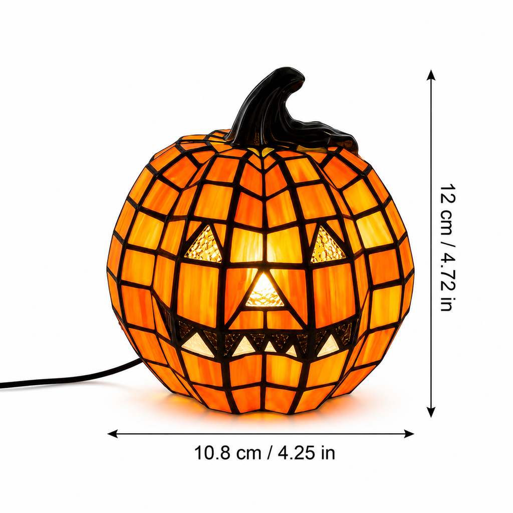 Halloween Pumpkin Light USB Powered Jack O Lantern Lamp for Table Decor