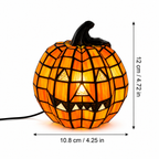 Halloween Pumpkin Light USB Powered Jack O Lantern Lamp for Table Decor