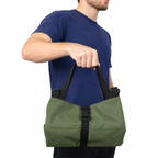 Roll Up Tool Bag with 5 Zippered Pockets Canvas Tool Organizer
