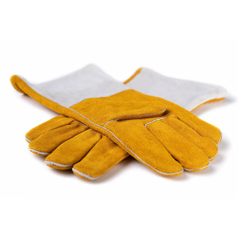 Leather BBQ Gloves Heat Resistant Cowhide Grill Gloves