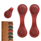 2 Pack Leather Magnetic Bookmarks for Books Journals Planners