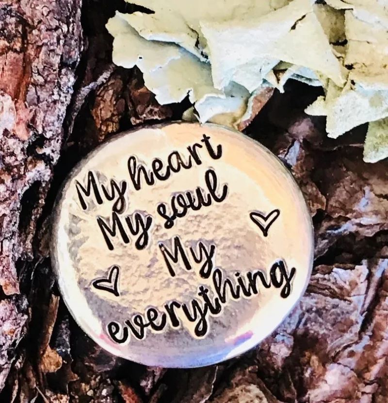Hand Stamped Pocket Love Token – Inspirational Keepsake Gift