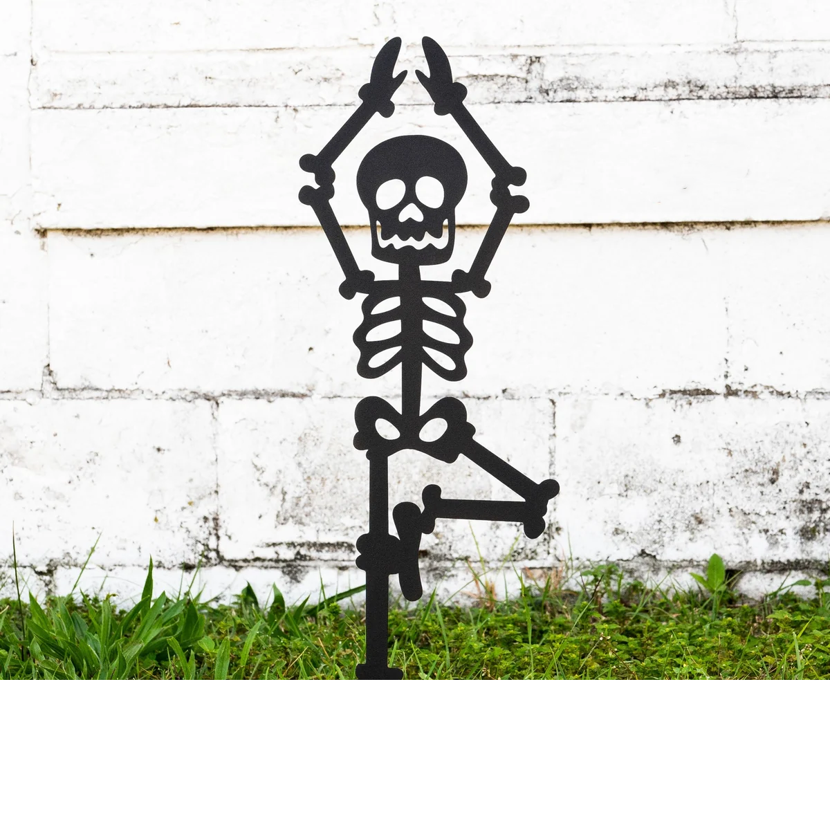 6-Piece Halloween Skeleton Yard Stakes Set - Outdoor Lawn Decorations