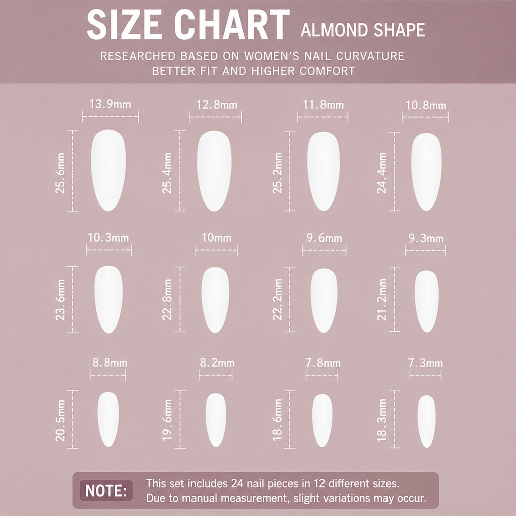 Silver 3D French Long Teardrop Press-On Nails, 24 Pcs + Glue