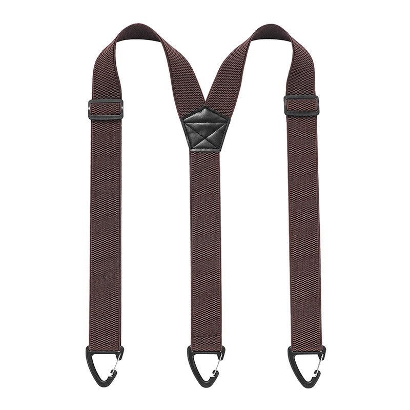 Men's Belt Loop Suspenders - Adjustable Hook Suspenders with 1.5 Inch Straps