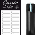 Magnetic Grocery List Notepad with Pen Holder for Fridge
