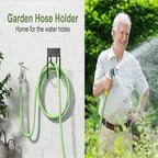 Wall Mounted Garden Hose Holder for Outdoor Hose Storage