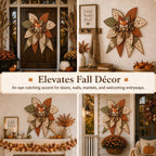 Fox quilted bow styled on doors walls mantels and entryways