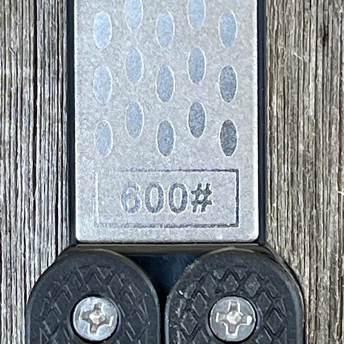 Garden Tool Sharpener – Diamond & Carbon Steel Paddle for Pruners, Clippers, Mower Blades