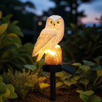 Solar Owl Garden Light Outdoor Waterproof LED Landscape Path Decor