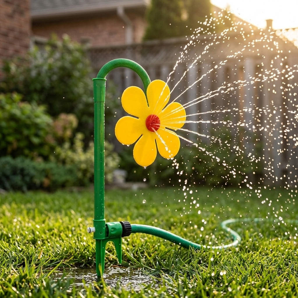 Dancing Flower Lawn Sprinkler, Outdoor Garden Water Sprinkler for Kids and Pets
