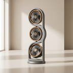 Portable Three Head Fan USB Rechargeable 5 Speed Cooling Fan