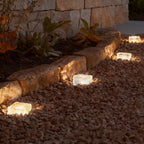 Outdoor Solar Ice Cube Lights, LED Step Lights for Garden Path & Patio