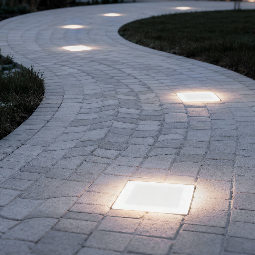 Outdoor Solar Ice Cube Lights, LED Step Lights for Garden Path & Patio