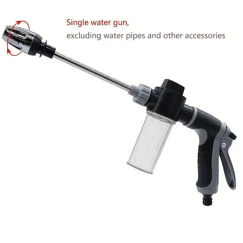 Universal Fit Stainless Steel Garden Hose Nozzle High Pressure Long