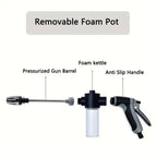 Universal Fit Stainless Steel Garden Hose Nozzle High Pressure Long
