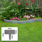 10-Pack Faux Stone Garden Edging Border for Landscaping
