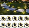 Solar Ground Lights Outdoor Waterproof Solar Powered Pathway Lights