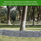 10-Pack Faux Stone Garden Edging Border for Landscaping