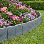 10-Pack Faux Stone Garden Edging Border for Landscaping