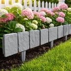 10-Pack Faux Stone Garden Edging Border for Landscaping