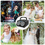 LED bubble machine for parties, outdoor events, kids and weddings