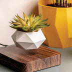 Magnetic Levitating Flower Pot Floating Rotating Planter for Home Office Decor