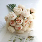 Lifelike Silk Peony Flower Bouquet for Home Decor & Weddings