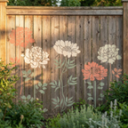6-Piece Flower Stencil Set, Reusable Floral Templates for Garden Painting