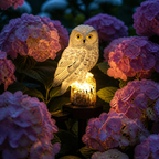 Solar Owl Garden Light Outdoor Waterproof LED Landscape Path Decor