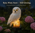 Solar Owl Garden Light Outdoor Waterproof LED Landscape Path Decor