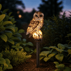 Solar Owl Garden Light Outdoor Waterproof LED Landscape Path Decor
