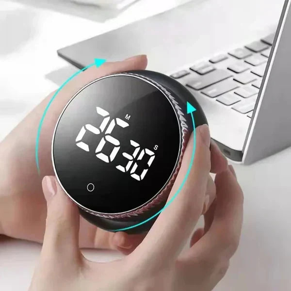 Magnetic Productivity Timer – Rechargeable Countdown Timer for Work & Study