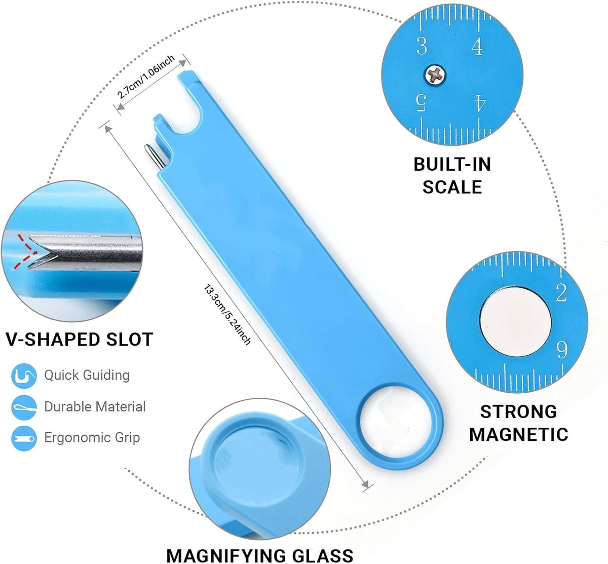 Better Grip， Less Frustration 4-in-1 Needle Threader