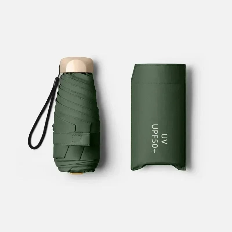 Mini Pocket Travel Umbrella - UV Blocking Lightweight Sun Compact