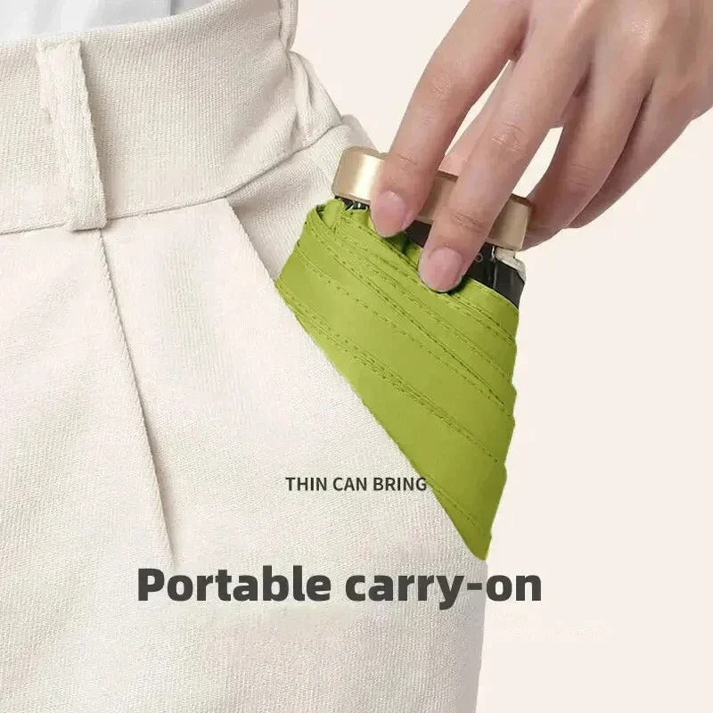 Mini Pocket Travel Umbrella - UV Blocking Lightweight Sun Compact