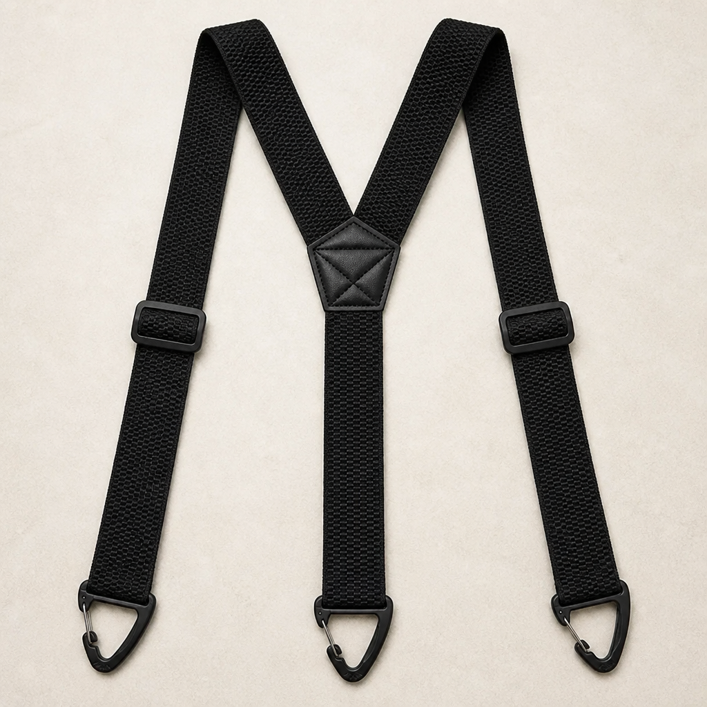 Men's Y-back belt loop suspenders with adjustable hook straps