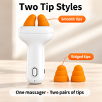Mini Electric Kneading Massager with Dual Silicone Heads