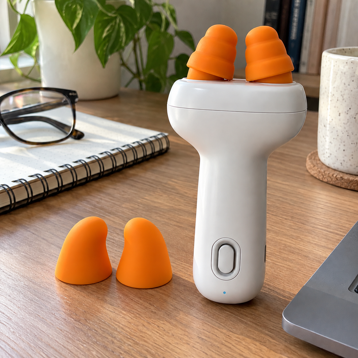 Mini Electric Kneading Massager with Dual Silicone Heads