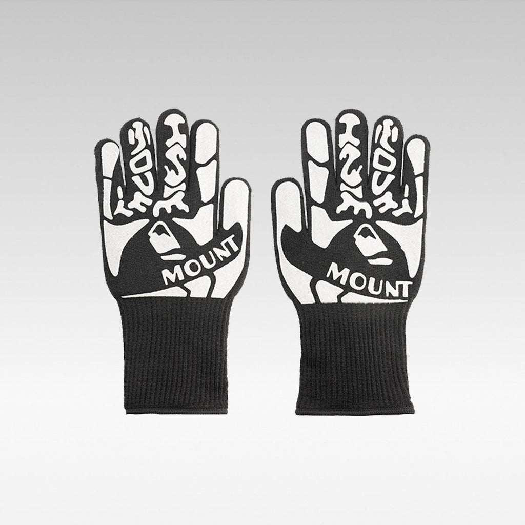 Heat Resistant BBQ Gloves with Long Cuff, Non-Slip Grilling Gloves