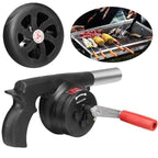 Hand Crank BBQ Blower for Charcoal Grill, Portable Fire Starter Tool