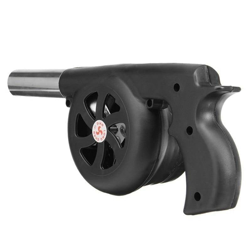 Hand Crank BBQ Blower for Charcoal Grill, Portable Fire Starter Tool