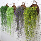 Handwoven Rattan Hanging Wall Planter for Indoor and Outdoor Decor